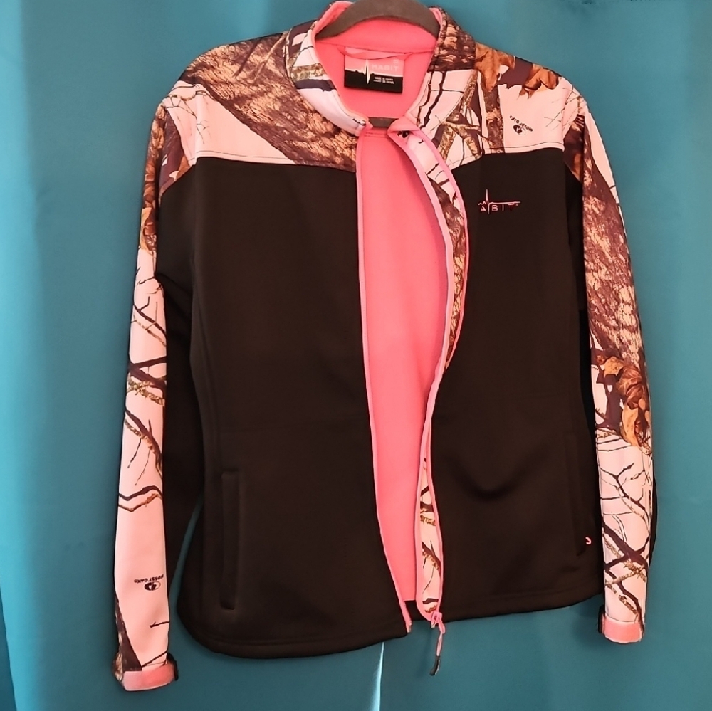 Women's Pink and Black Jacket
